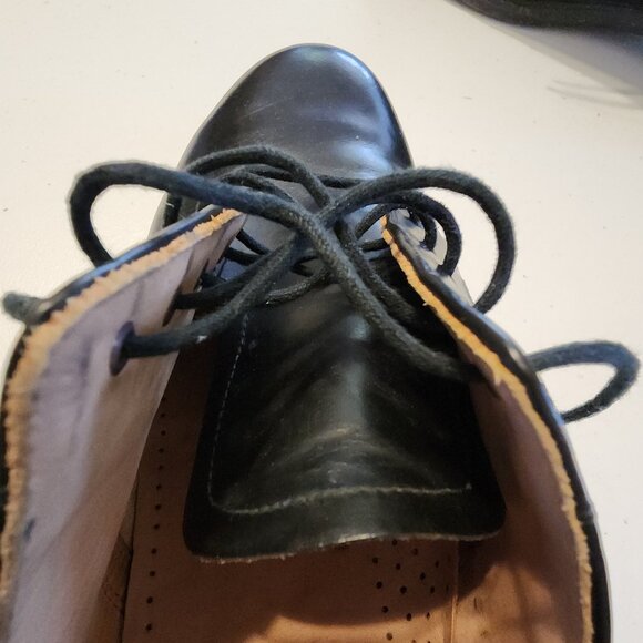 Vintage Black Leather U.S. Navy Service Shoes/Red Wing 101 Postman Oxfords 7 ? main image 5